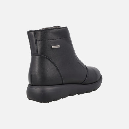 Botines negros de piel con membrana impermeable