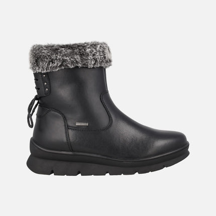 Botas de piel con ribete de pelo y membrana waterproof