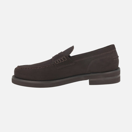 Mocasines antifaz Daytona para hombre en ante moka