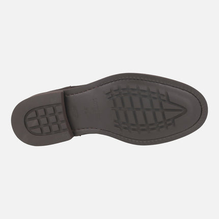 Mocasines antifaz Daytona para hombre en ante moka