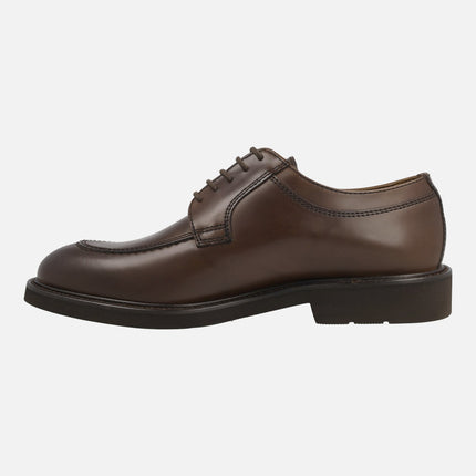 Zapatos marrones estilo blucher de cordones para hombre