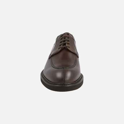 Zapatos marrones estilo blucher de cordones para hombre