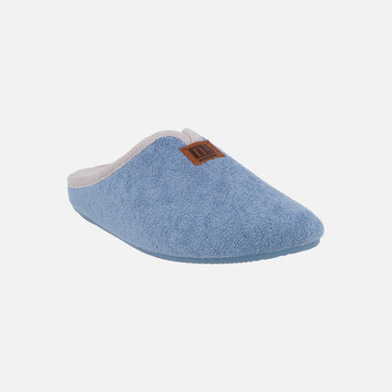 Women's barefoot house slippers in towel fabric