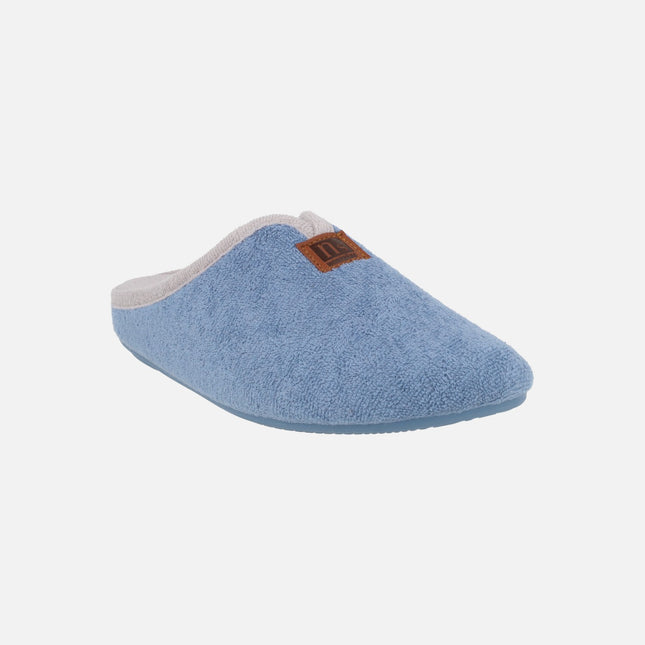 Zapatillas de casa descalzas para mujer en tejido toalla