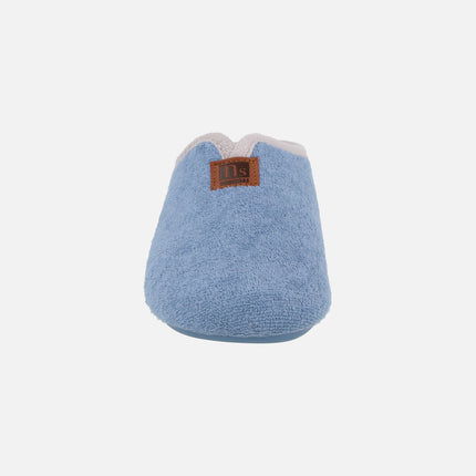 Women's barefoot house slippers in towel fabric