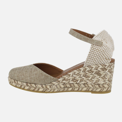 Alpargatas de yute con pulsera al tobillo