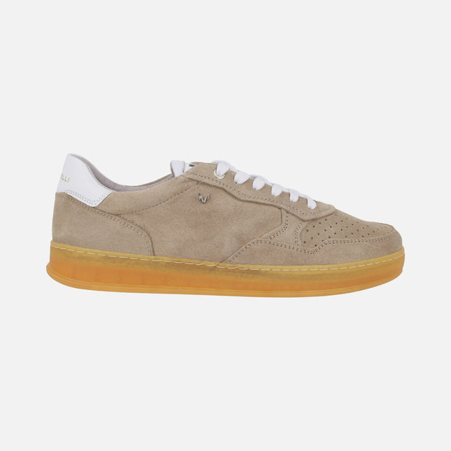 Beige suede sneakers for men Seaford