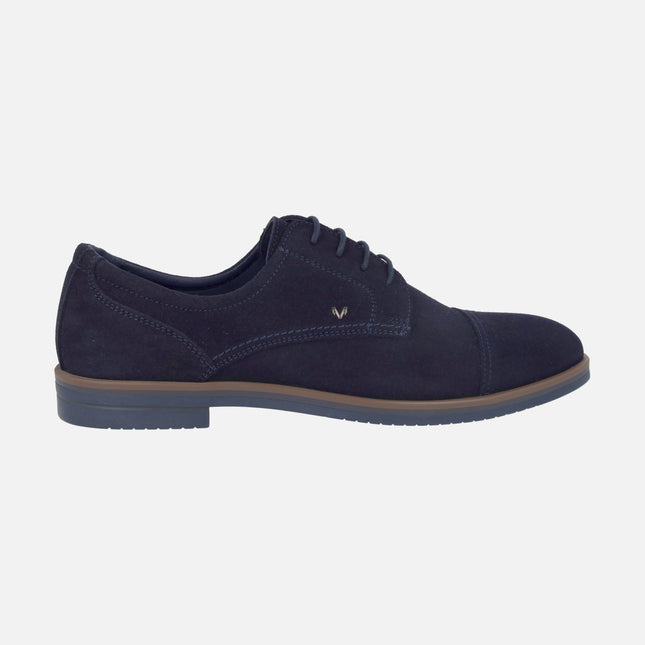 Douglas suede blucher shoes with stitched toe