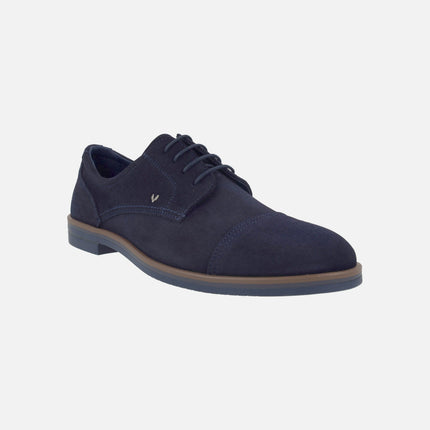 Douglas suede blucher shoes with stitched toe