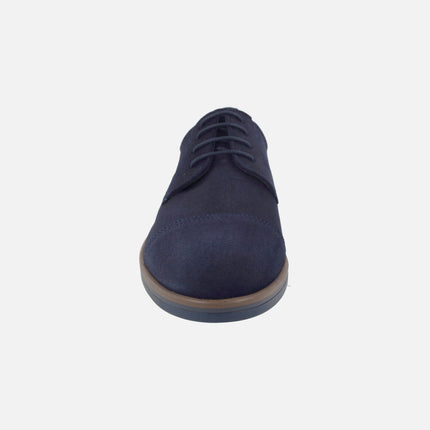 Douglas suede blucher shoes with stitched toe
