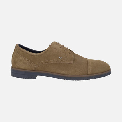 Douglas suede blucher shoes with stitched toe