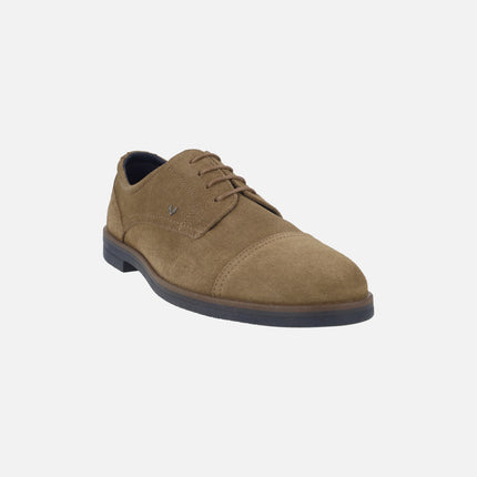 Douglas suede blucher shoes with stitched toe