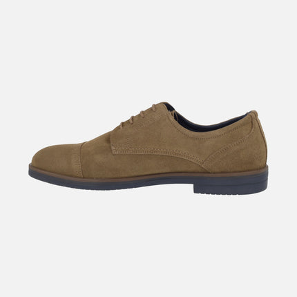 Douglas suede blucher shoes with stitched toe