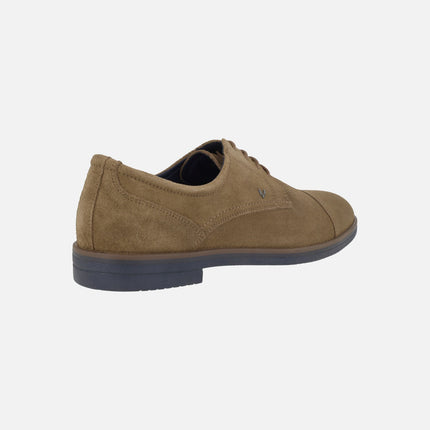 Douglas suede blucher shoes with stitched toe