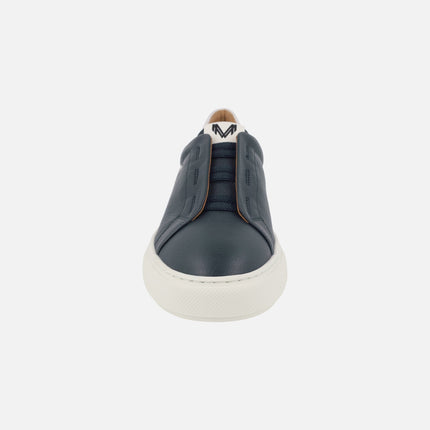 Hastings men's blue sneakers with elastics