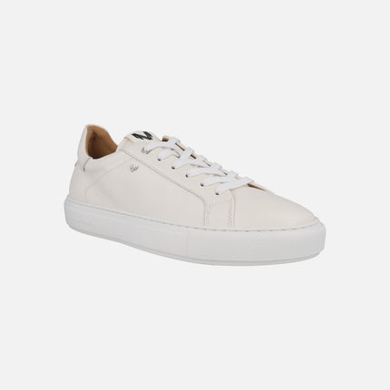 Hastings men's white leather sneakers