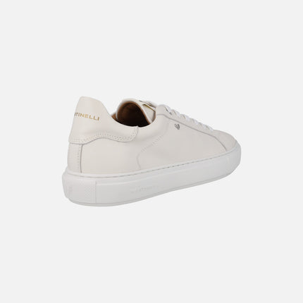 Hastings men's white leather sneakers