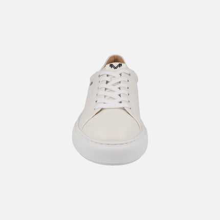 Hastings men's white leather sneakers
