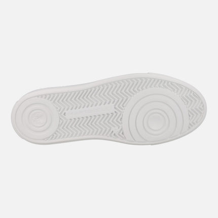 Hastings men's white leather sneakers