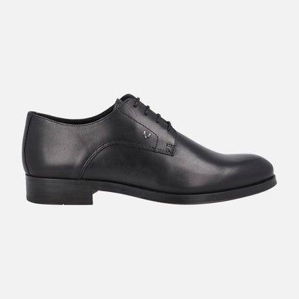 Empire men's black leather lace-up shoes