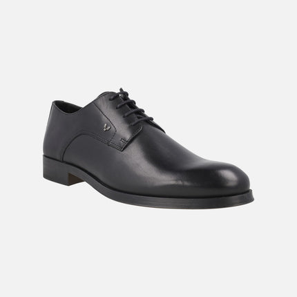 Empire men's black leather lace-up shoes