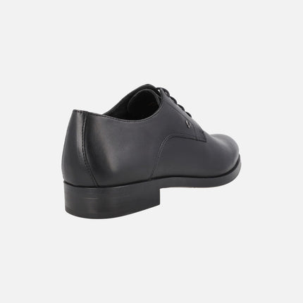 Empire men's black leather lace-up shoes