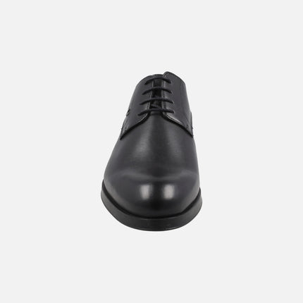 Empire men's black leather lace-up shoes