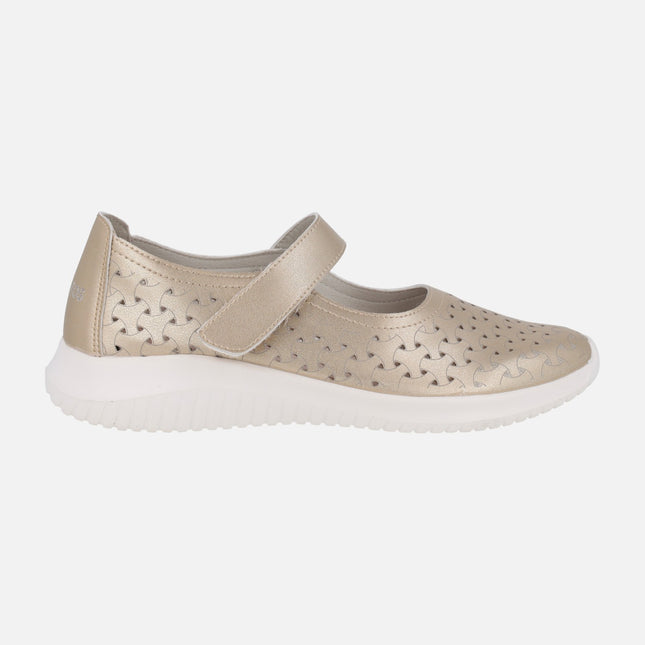 Zapatos deportivos con velcro estilo mercedes Ecoligeros Isa