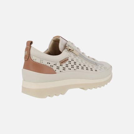 Zapatos de piel con cordones y picados Vigo