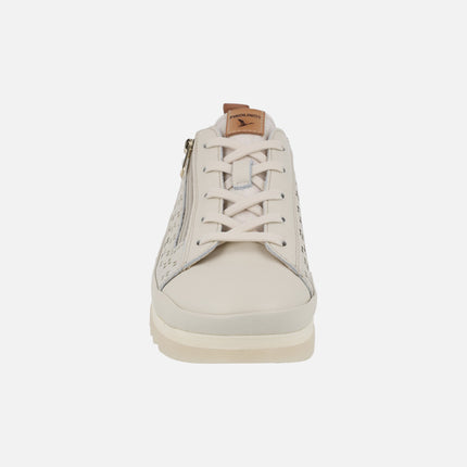 Zapatos de piel con cordones y picados Vigo