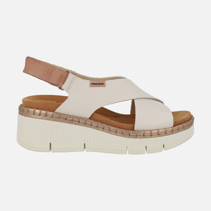 Sandalias de cuña con cierre de velcro Gomera