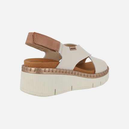 Sandalias de cuña con cierre de velcro Gomera