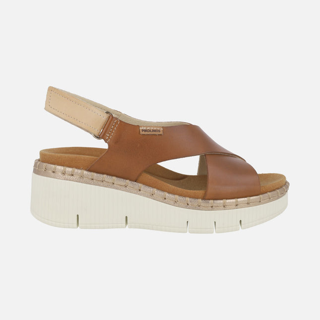 Sandalias de cuña con cierre de velcro Gomera