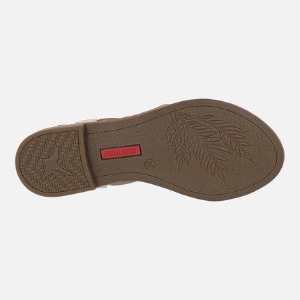 Sandalias planas de tiras combinadas Algar