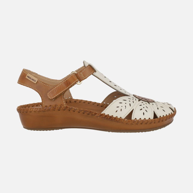 Zapatos semiabiertos con cierre de velcro P. Vallarta