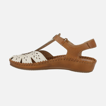 Zapatos semiabiertos con cierre de velcro P. Vallarta