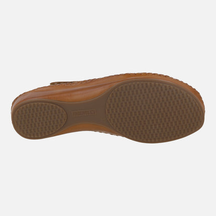 Zapatos semiabiertos con cierre de velcro P. Vallarta