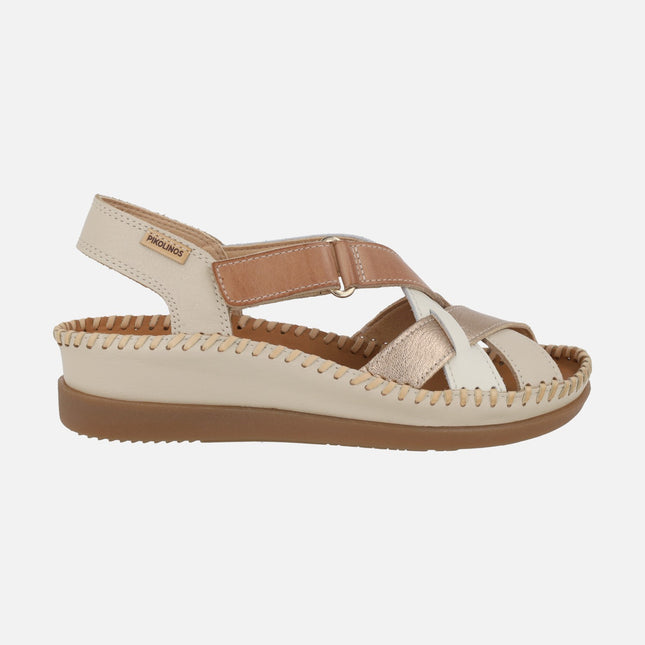 Sandalias de tiras combinadas con cierre de velcro Cadaques