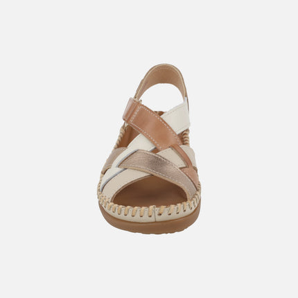 Sandalias de tiras combinadas con cierre de velcro Cadaques