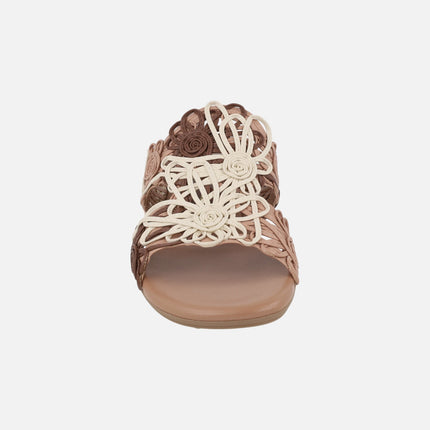 Natural Tulipan braided sandals