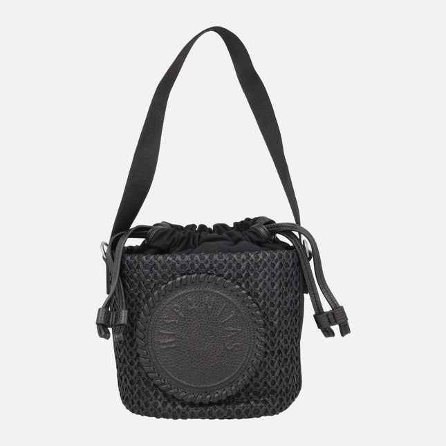 Hispanitas raffia effect bucket bags