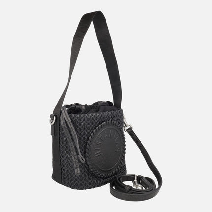 Hispanitas raffia effect bucket bags