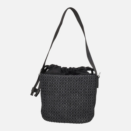 Hispanitas raffia effect bucket bags