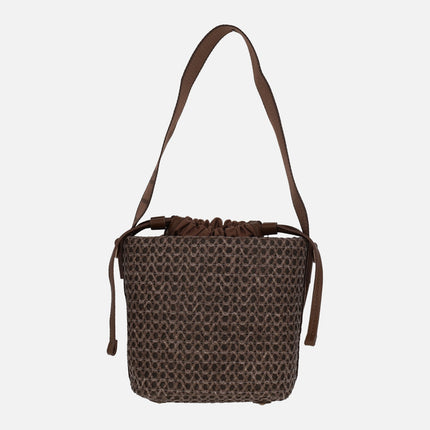 Hispanitas raffia effect bucket bags