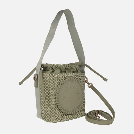 Hispanitas raffia effect bucket bags