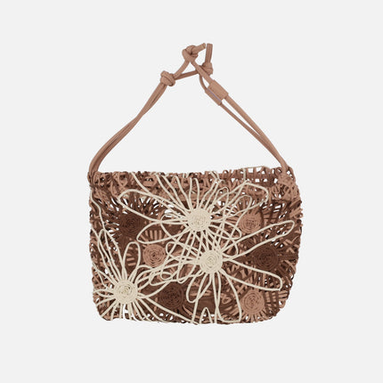 Bolsos para hombro en cordela diseño floral