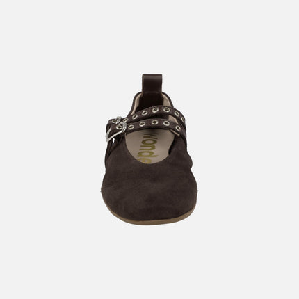 Bailarinas de ante Pepa 133 con doble pulsera