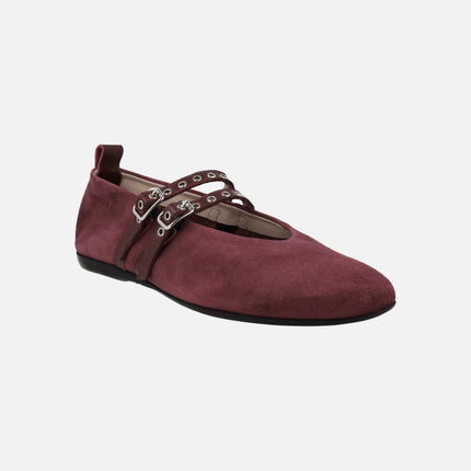 Bailarinas de ante Pepa 133 con doble pulsera