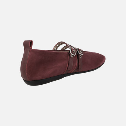 Bailarinas de ante Pepa 133 con doble pulsera