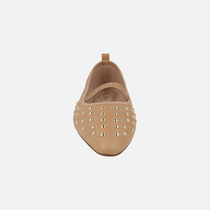 Paris Mary jane style ballerinas with elastic and studs